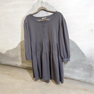 Umgee Ribbed Womens Blue dress